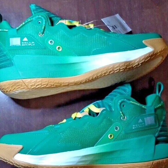 ADIDAS DAME 7 EXTPLY DAMIAN LILLARD TEAM GREEN SHOES #H69011 MEN 6.5 WOMEN 7.5 U